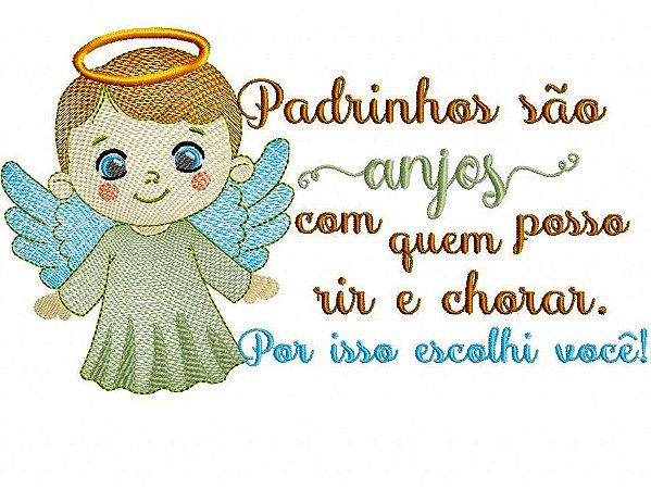 Matriz Bordado Coleção Mensagens De Batizado