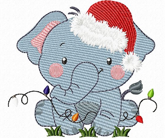 Matriz Bordado Natal Safári Ponto Cheio E Aplique