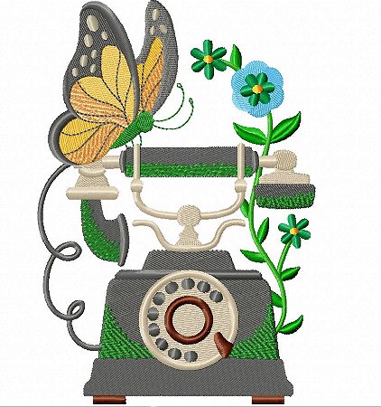 Matriz Bordado Coleção Retro No Jardim