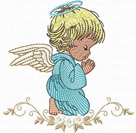 Matriz Bordado Anjinho Orando