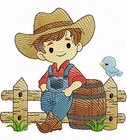 Matriz Bordado Coleção Menino Na Fazenda Para Fralda