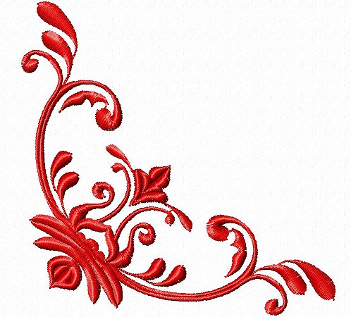 Matriz Bordado Cantos Arabescos Para Guardanapo