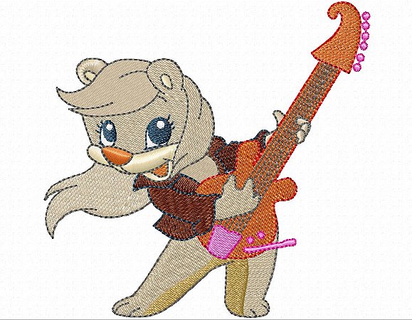 Matriz Bordado Linda Raposinha Cantora