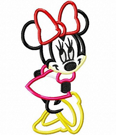 Matriz Bordado Aplique Minnie Momentos
