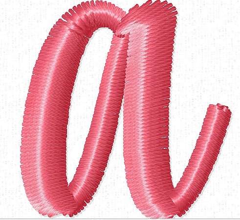 Matriz Bordado Alfabeto Cursivo Minúsculo