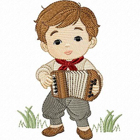 Matriz Bordado Gauchinho Feliz