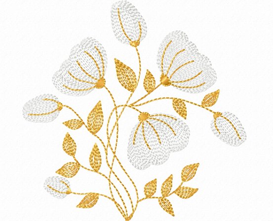 Matriz Bordado Floral Especial