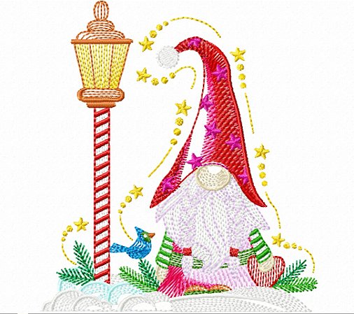 Matriz Bordado Natal Papai Noel Com Estilo