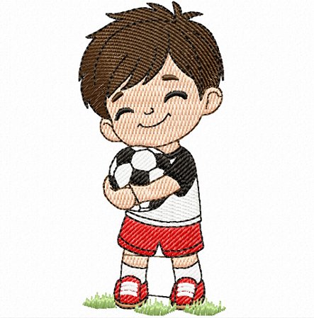 Matriz Bordado Menino Ama Futebol