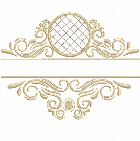 Matriz Bordado Molduras Clássica Para Toalha E Lavabo