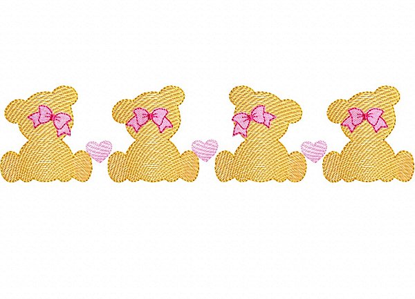 Matriz Bordado Barrinha Infantil Para Fralda