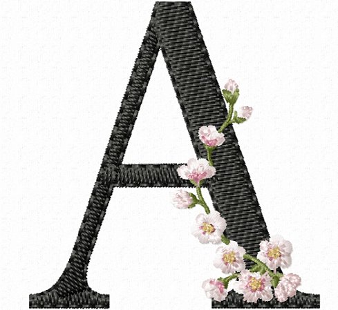 Matriz Bordado Alfabeto Cerejeira
