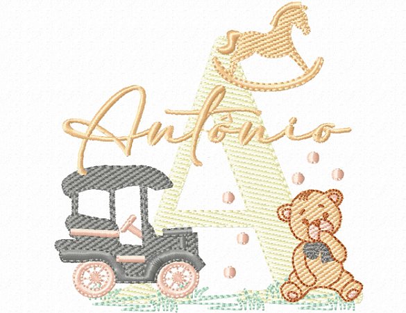 Matriz Bordado 110 Nomes Menino Brinquedos