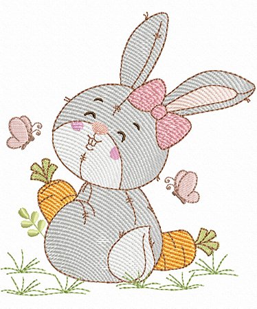 Matriz Bordado Páscoa Coelhinho Atividades