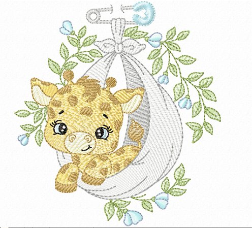 Matriz Bordado Safári Chegou A Cegonha
