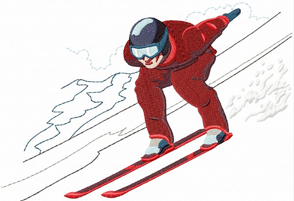 Matriz Bordado Esportes Na Neve - Olimpíadas De Inverno