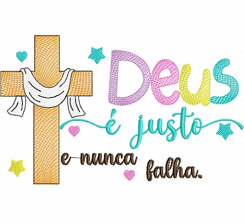 Matriz Bordado Mensagens De Fé Alegre