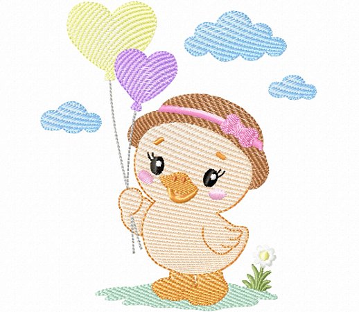 Matriz Bordado Patinha Linda Para Fralda