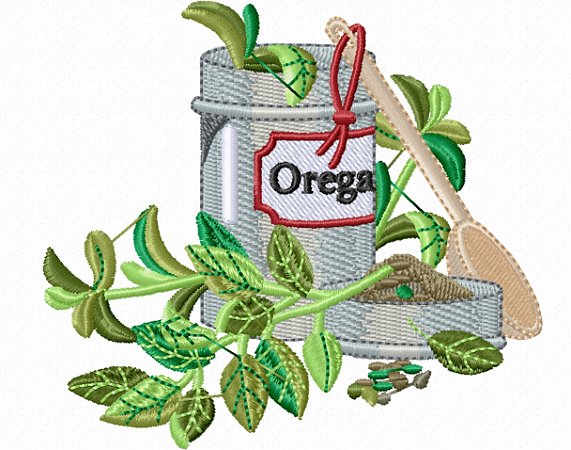 Matriz Bordado Pano De Prato Cozinha Com Temperos