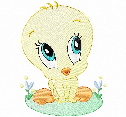 Matriz Bordado Piu Piu E Amigos Para Fralda