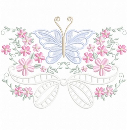 Matriz Bordado Toalha E Lavabo Florzinhas Estilo Richelieu