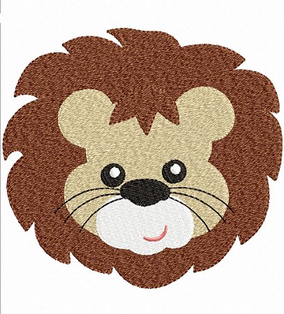 Matriz Bordado Safári Carinhas Para Fralda