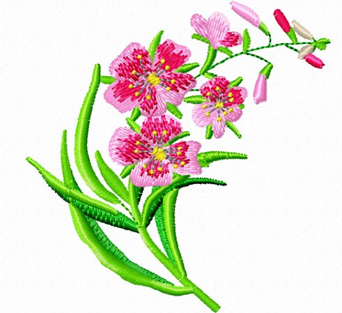 Matriz Bordado Florzinhas Delicadas Para Guardanapo