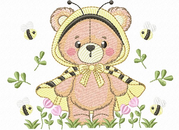Matriz Bordado Coleção Abelhinha Para Fralda