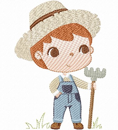 Matriz Bordado Conjunto Infantil Dia Na Fazendinha