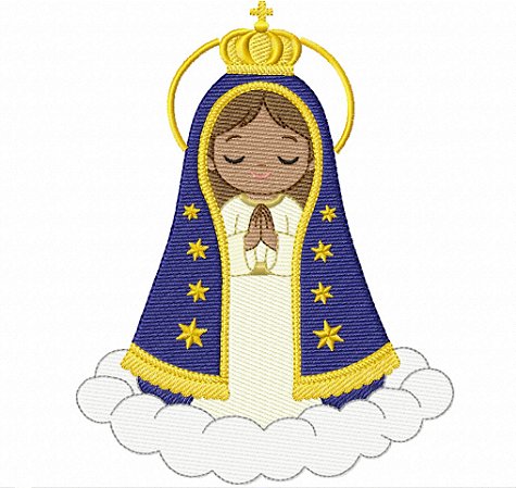 Matriz Bordado Coleção Nossa Senhora Aparecida Delicado