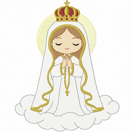 Matriz Bordado Nossa Senhora de Fátima e Santa Clara