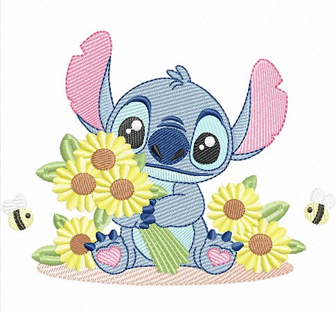 Matriz Bordado Conjunto Lilo E Stitch Delicados