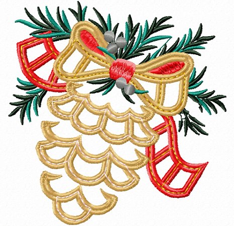Matriz Bordado Natal Aplique Com Estilo