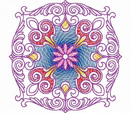Matriz Bordado Coleção Mandalas Contorno