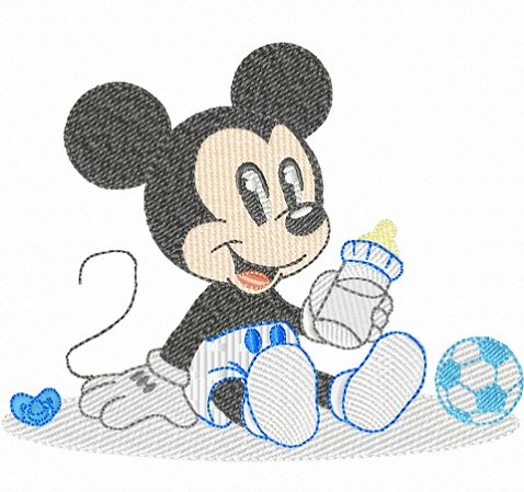 Matriz Bordado Coleção Turma Do Mickey Baby Para Fralda