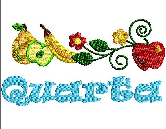 Matriz Bordado Semaninha Frutas