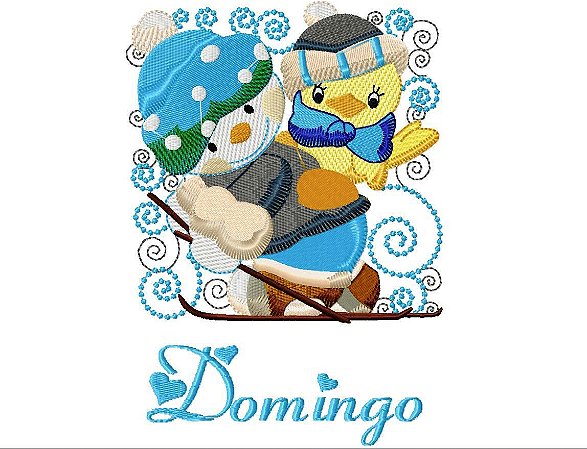 Matriz Bordado Semaninha Bichinhos No Inverno
