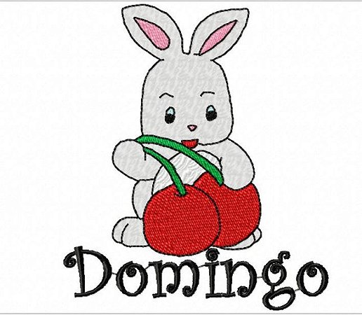 Matriz Bordado Semaninha Coelhinho Feliz