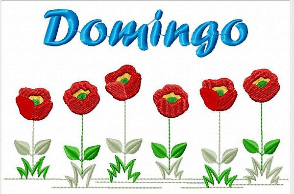 Matriz Bordado Semaninha Flores Lindas