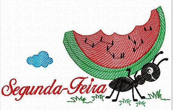 Matriz Bordado Semaninha Formiguinhas