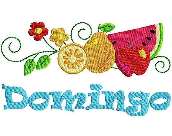 Matriz Bordado Semaninha Frutas