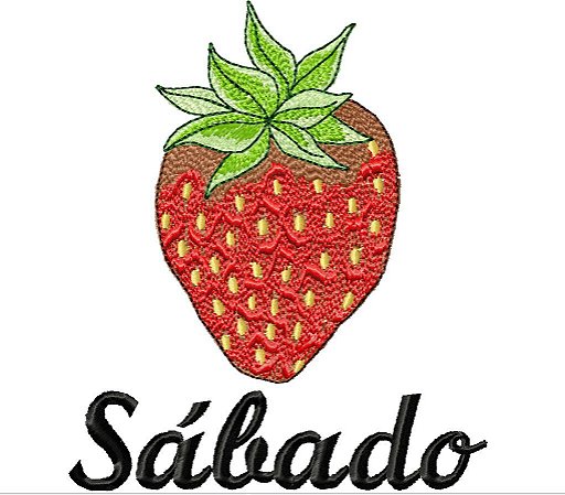 Matriz Bordado Semaninha Frutas Alegres