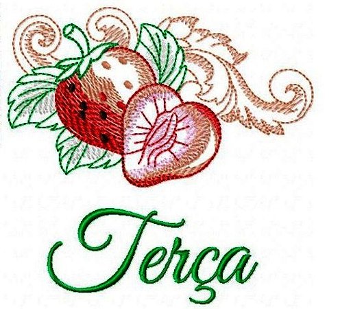 Matriz Bordado Semaninha Frutas Delicadas