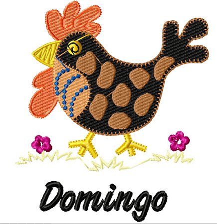 Matriz Bordado Semaninha Galinha Linda