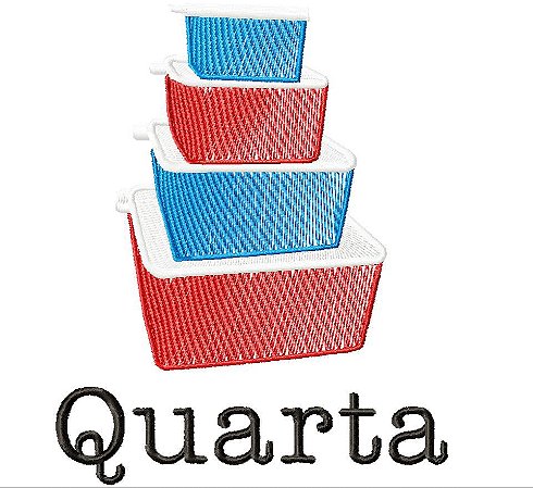 Matriz Bordado Semaninha Tupperware