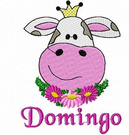 Matriz Bordado Semaninha Vaquinha No Campo