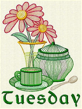 Matriz Bordado Semaninha Vasos Rippled