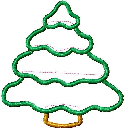 Matriz Bordado Natal Aplique Lindo