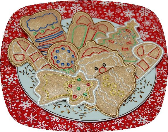 Matriz Bordado Natal Biscoitos