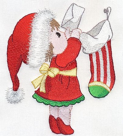 Matriz Bordado Natal Bonequinhas Lindas